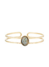 Bracelet doré et labradorite