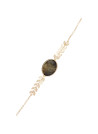 Bracelet doré et labradorite