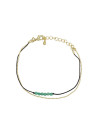 Bracelet doré et jade