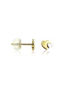 Boucles d'oreilles enfant Or Bicolore 375/1000