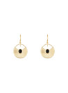 Boucles d'oreilles doré et onyx