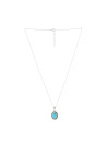 Collier argent massif et pierre naturelle