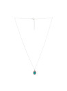 Collier argent massif et pierre naturelle