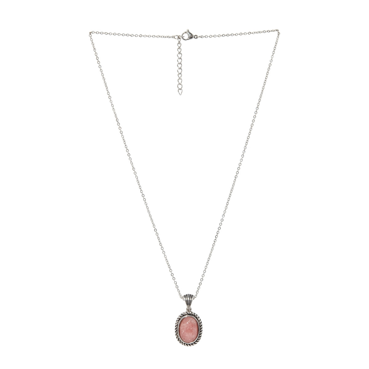 pendentif pierre de rhodochrosite chaîne argent Pendentif "Piña" Rhodochrosite 5,40ct et Argent Massif 925/1000