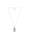 Pendentif argent massif et pierre naturelle