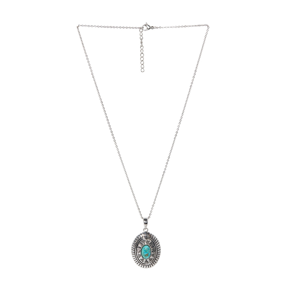 Pendentif "Quenepa" Turquoise 2,20ct et Argent Massif 925/1000