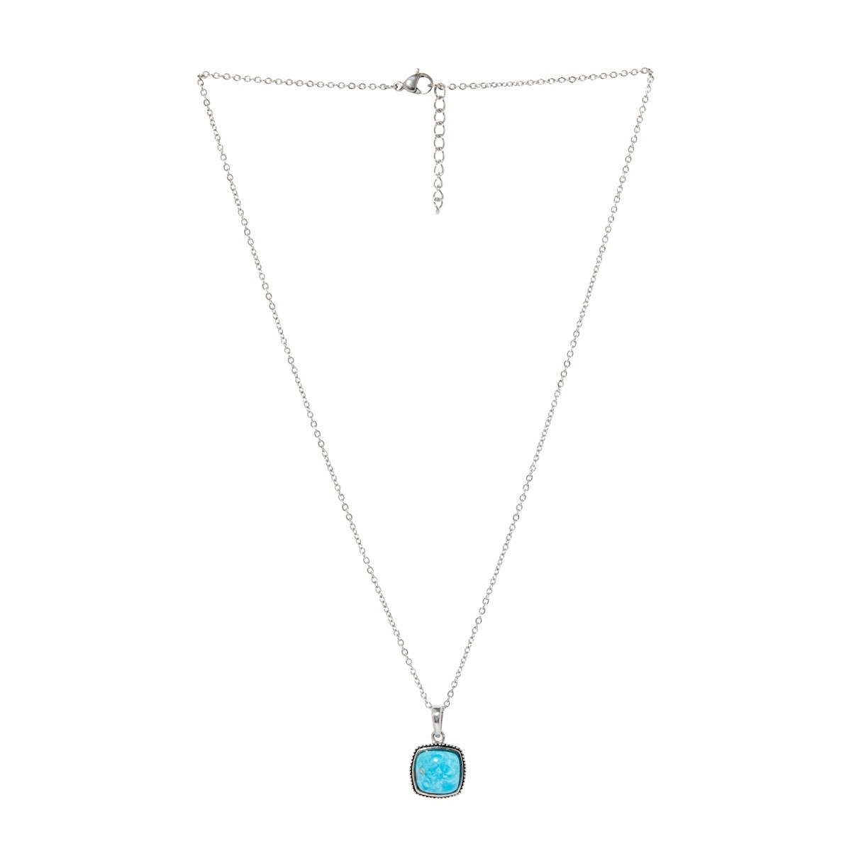 collier pendentif pierre turquoise Pendentif "Aguaje" Turquoise 2,7ct et Argent Massif 925/1000