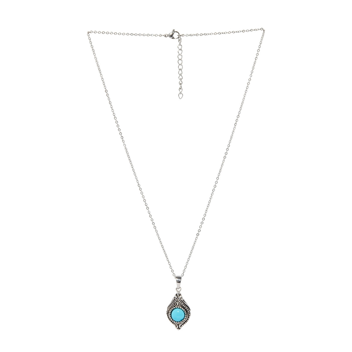 Pendentif "Arupo" Turquoise 1,50ct et Argent Massif 925/1000