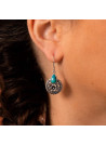 Boucles d'oreilles argent massif et pierre naturelle