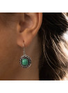 Boucles d'oreilles argent massif et pierre naturelle