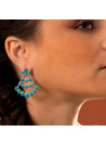 Boucles d'oreilles argent massif et pierre naturelle