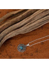 Collier argent massif et pierre naturelle