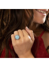 Bague argent massif et pierre naturelle