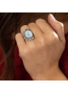 Bague argent massif et pierre naturelle