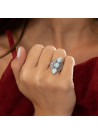 Bague argent massif et pierre naturelle