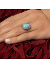 Bague argent massif et pierre naturelle