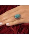 Bague argent massif et pierre naturelle