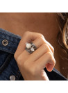 Bague argent massif et pierre naturelle
