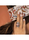 Bague argent massif et pierre naturelle