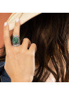 Bague argent massif et pierre naturelle