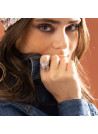 Bague argent massif et pierre naturelle