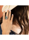 Bague argent massif et pierre naturelle
