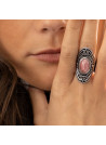 Bague argent massif et pierre naturelle