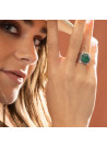 Bague argent massif et pierre naturelle