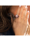 Bague argent massif et pierre naturelle
