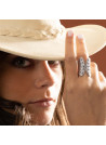 Bague argent massif