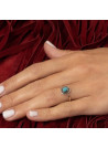 Bague argent massif et pierre naturelle