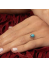 Bague argent massif et pierre naturelle
