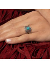 Bague argent massif et pierre naturelle