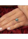 Bague argent massif et pierre naturelle
