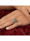 Bague argent massif et pierre naturelle