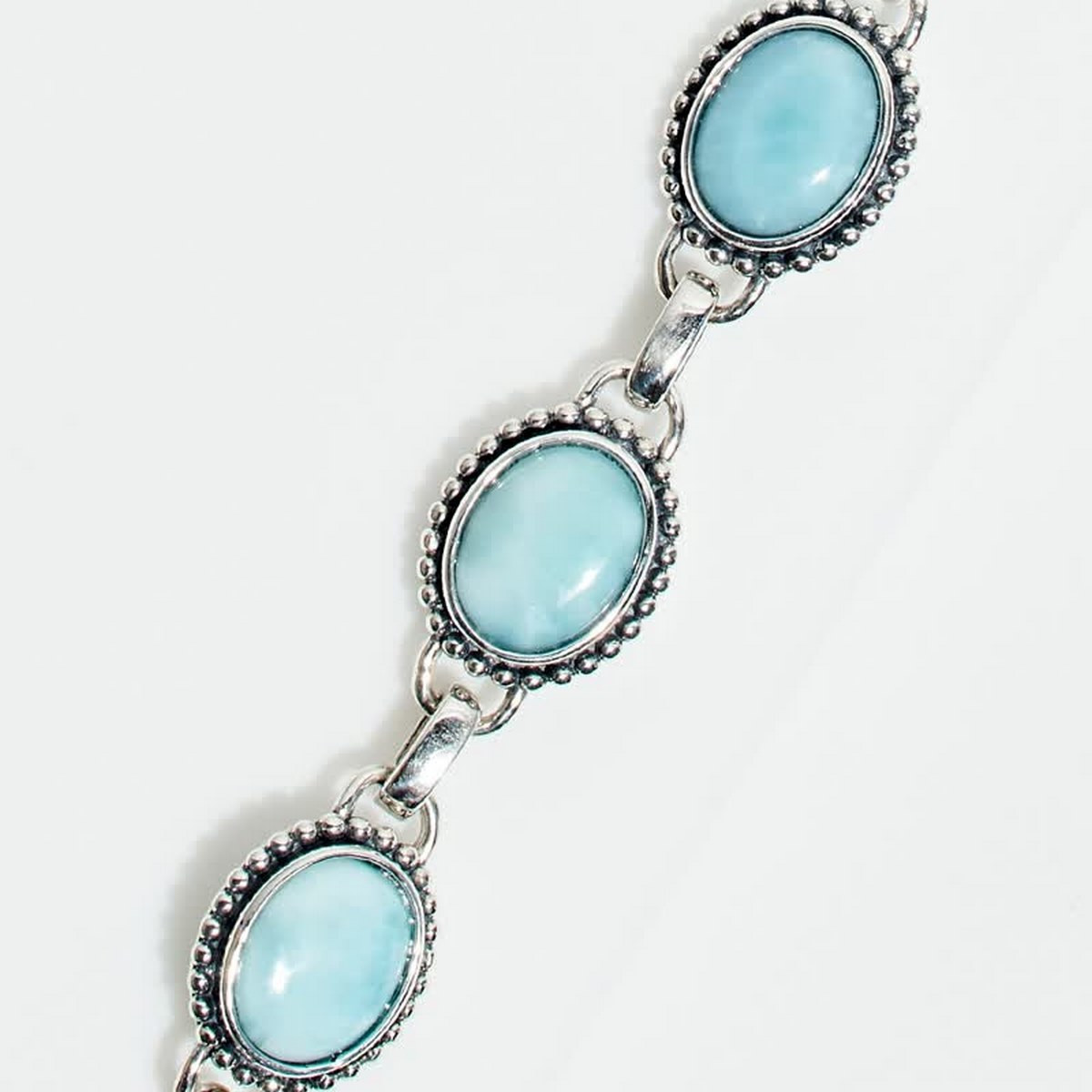 Bracelet "Baobab" Larimar 8,50ct/6 et Argent Massif 925/1000