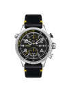 Montre AVI-8 HAWKER HUNTER  méca-quartz chronographe - cadran et bracelet noir