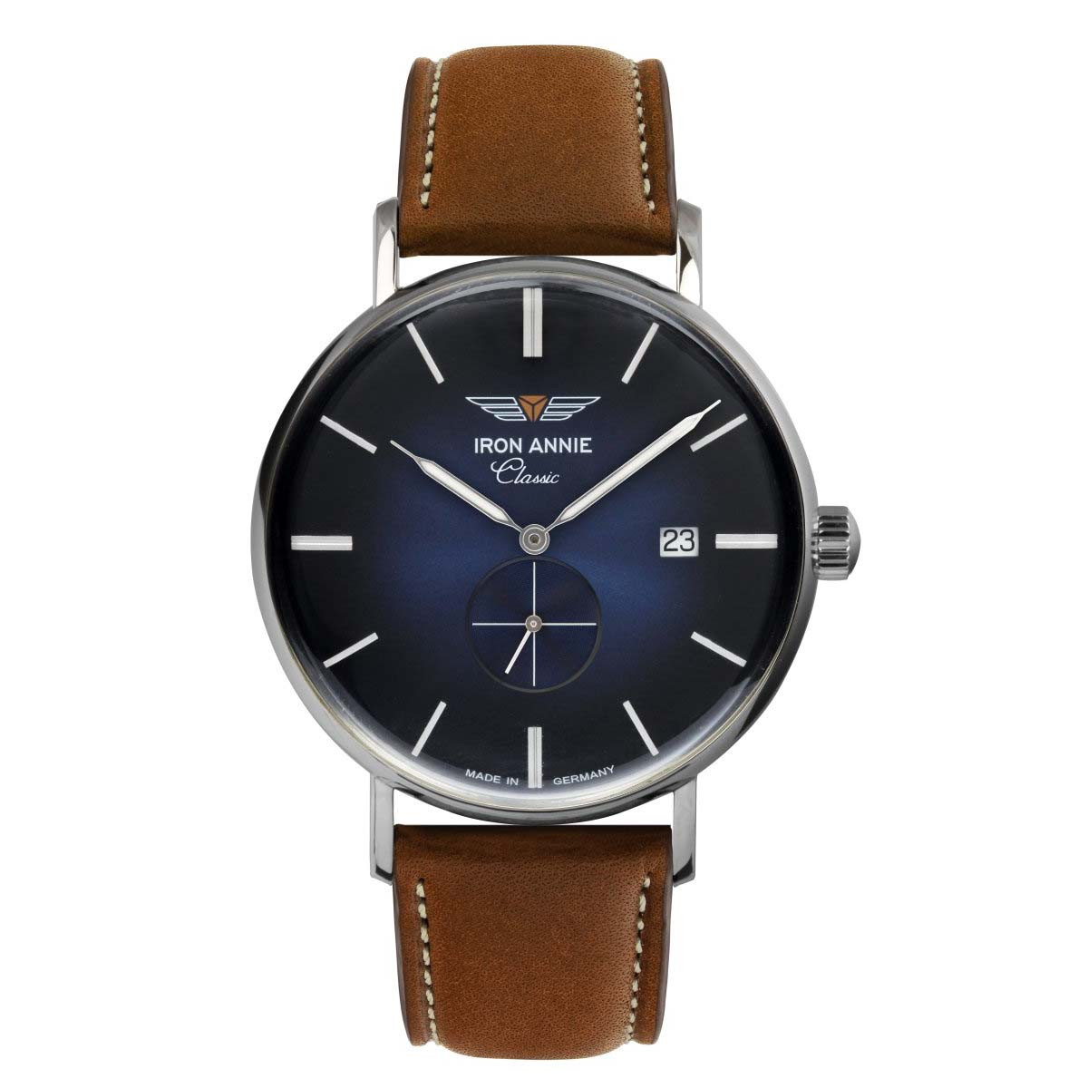 Montre Cadran Rond Montre Iron Annie Quartz - Bleu - 41 mm - I-5938-3