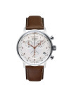 Montre Homme Bauhaus 2064-1 - Mouvement Automatique Japonais - Cadran Crème, Boîtier Acier, Bracelet Cuir