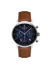 Montre Homme BAUHAUS CHRONO SOLAR POWERED C/BLEU B/CUIR MARRON