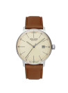 Montre Homme BAUHAUS C/CREME DATE A 3H B/CUIR MARRON