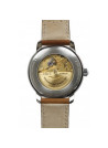 Montre Homme ATLANTIC AUTO 24H C/BLEU DATE 3H B/CUIR COGNAC