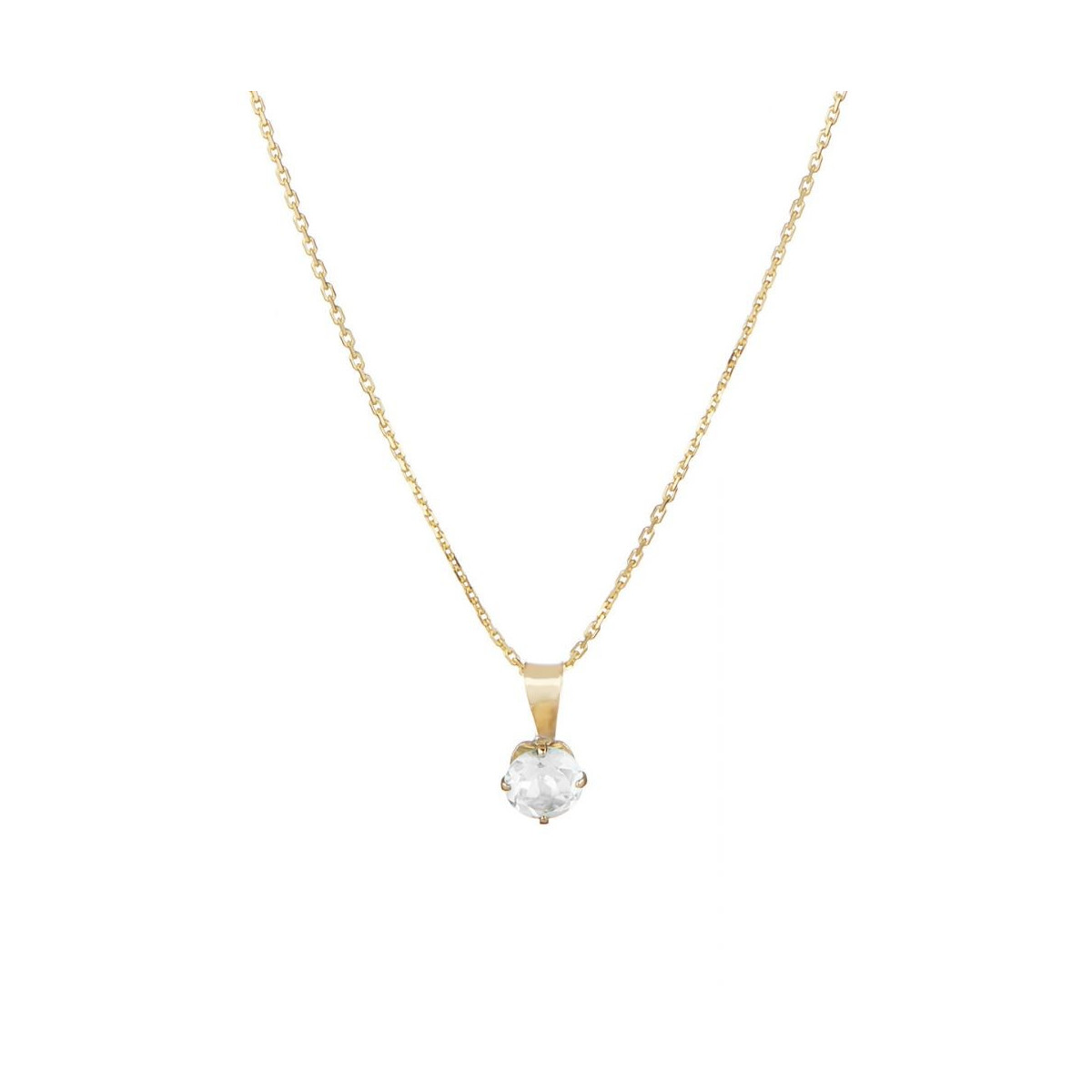 Pendentif Or Jaune 375/1000 et Zirconium Pendentif Or Jaune 375/1000 et Zirconium