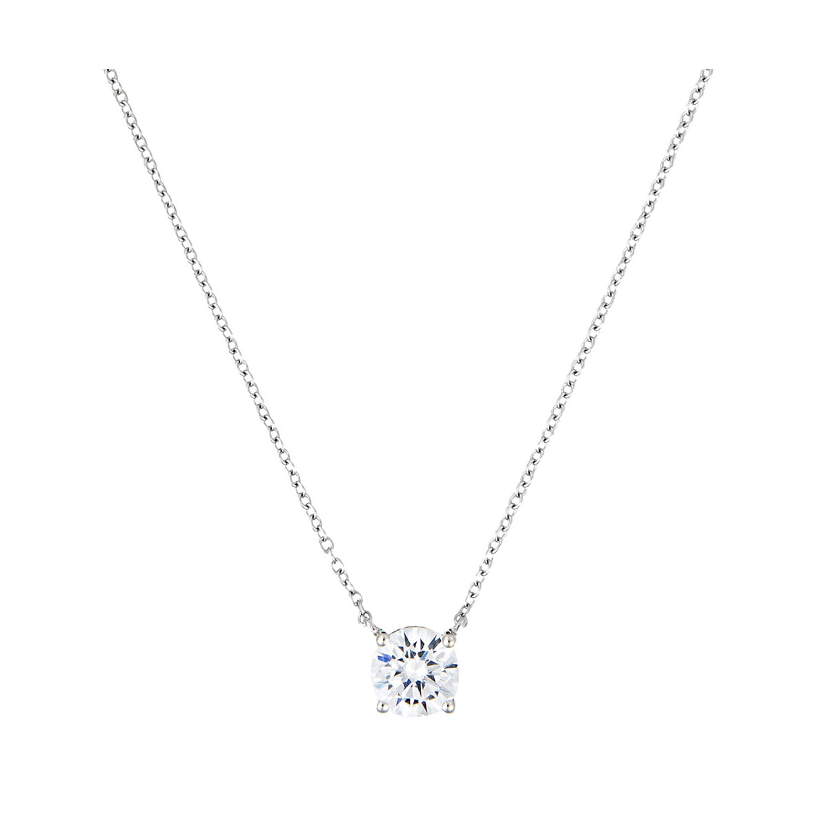 Collier Or Blanc et Diamant Collier "Attachement Sacré" Or blanc et Diamant