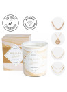 Bougie Bijou Collier doré - Parfum Caramel gourmand - 40h