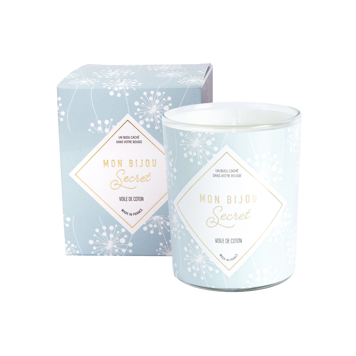 Bougie Bijou Bracelet doré - Parfum Voile de coton - 40h Bougie Bijou Bracelet doré - Parfum Voile de coton - 40h