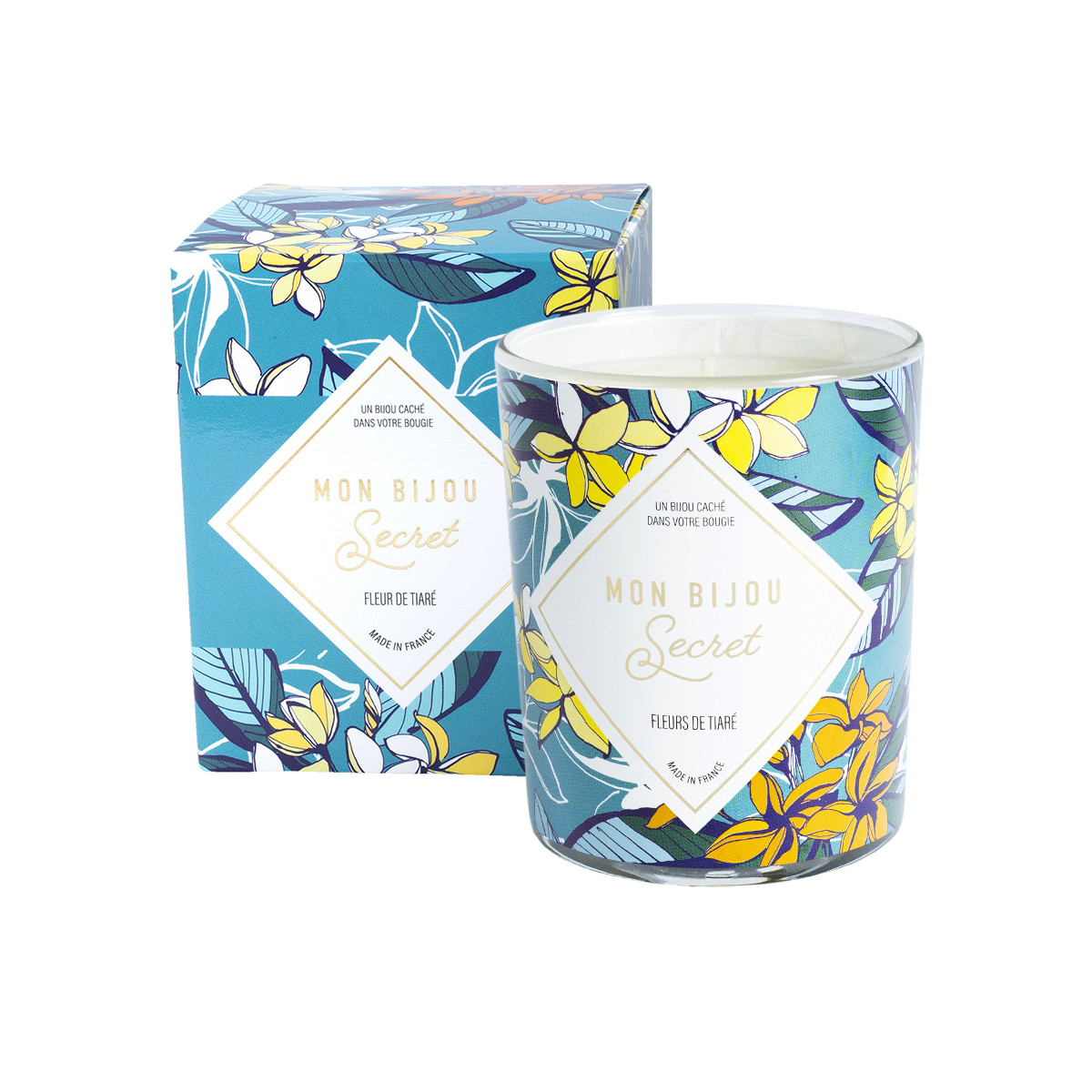 Bougie Bijou Bracelet argenté - Parfum Fleur de tiaré - 40h Bougie Bijou Bracelet argenté - Parfum Fleur de tiaré - 40h
