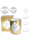 Bougie Bijou Bracelet argenté - Parfum Fleur de vanille - 40h