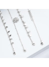 Bougie Bijou Bracelet argenté - Parfum Fleur de vanille - 40h