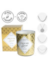 Bougie Bijou Collier argenté - Parfum Fleur de vanille - 40h